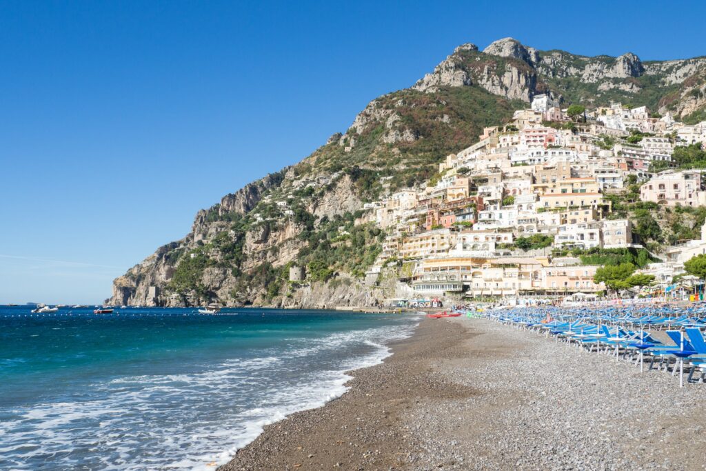 Positano Beach, Amalfi Coast - Italian beach